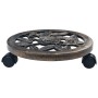 Ständer mit Pflanzenrädern 6 Stück Kunststoff Bronze Farbe 30 cm von vidaXL, Topfständer - Ref: Foro24-48227, Preis: 53,42 €,...