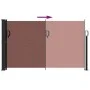 Brown retractable side awning 120x600 cm by , Umbrellas - Ref: Foro24-4004494, Price: 108,86 €, Discount: %