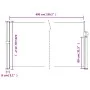 Brown retractable side awning 120x600 cm by , Umbrellas - Ref: Foro24-4004494, Price: 108,86 €, Discount: %