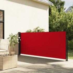 Toldo lateral retráctil rojo 140x600 cm