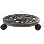 Ständer mit Pflanzenrädern 6 Stück Kunststoff Bronze Farbe 30 cm von vidaXL, Topfständer - Ref: Foro24-48227, Preis: 53,42 €,...