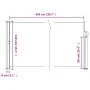 Red retractable side awning 140x600 cm by , Umbrellas - Ref: Foro24-4004507, Price: 98,83 €, Discount: %