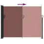 Toldo lateral retráctil marrón 160x600 cm de , Sombrillas - Ref: Foro24-4004524, Precio: 126,03 €, Descuento: %