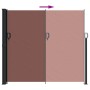Braune einziehbare Seitenmarkise 180x600 cm von , Sonnenschirme - Ref: Foro24-4004539, Preis: 104,05 €, Rabatt: %