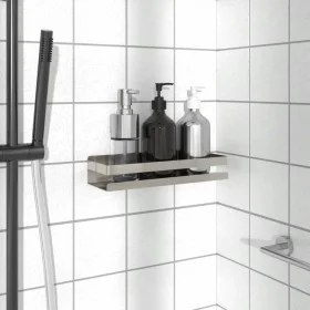 Shower shelf brushed stainless steel 304 30x10x6 cm by , Shelves - Ref: Foro24-4004905, Price: 27,01 €, Discount: %
