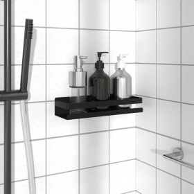 Duschregal schwarz gebürsteter Edelstahl 304 30x10x6cm von , Regale - Ref: Foro24-4004907, Preis: 24,64 €, Rabatt: %