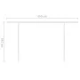 Manuell einziehbare Markise mit cremefarbenem LED-Licht 4x3 m von , Markisen - Ref: Foro24-3069942, Preis: 461,06 €, Rabatt: %