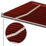 Toldo manual retráctil con luz LED naranja y marrón 600x350 cm de , Toldos - Ref: Foro24-3069885, Precio: 732,27 €, Descuento: %