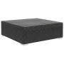 Set muebles de jardín 10 piezas y cojines ratán sintético negro de vidaXL, Conjuntos de jardín - Ref: Foro24-46755, Precio: 1...