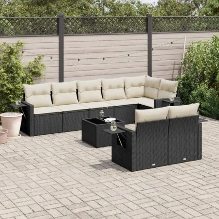8-piece garden sofa set and black synthetic rattan cushions by , Garden sets - Ref: Foro24-3252763, Price: 581,80 €, Discount: %