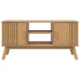 OLDEN TV-Schrank aus massivem braunem Kiefernholz 114x43x57 cm von , TV-Möbel - Ref: Foro24-358600, Preis: 118,42 €, Rabatt: %