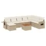 9-piece garden sofa set with beige synthetic rattan cushions by , Modular outdoor sofas - Ref: Foro24-3224700, Price: 587,85 ...