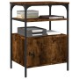 Printer stand 3 levels smoked oak 50x40x76 cm by , Printer supports - Ref: Foro24-842293, Price: 67,80 €, Discount: %
