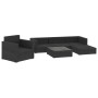 6-piece garden furniture set and black synthetic rattan cushions by vidaXL, Garden sets - Ref: Foro24-46745, Price: 503,44 €,...