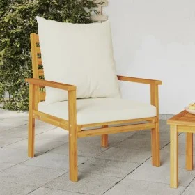 Garden armchair with cushions 2 pcs solid acacia wood by , Garden chairs - Ref: Foro24-366375, Price: 172,92 €, Discount: %
