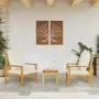 Sillón de jardín con cojines 2 uds madera maciza acacia de , Sillas de jardín - Ref: Foro24-366375, Precio: 173,13 €, Descuen...