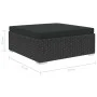 Set muebles de jardín 6 piezas y cojines ratán sintético negro de vidaXL, Conjuntos de jardín - Ref: Foro24-46745, Precio: 47...