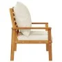 Sillón de jardín con cojines 2 uds madera maciza acacia de , Sillas de jardín - Ref: Foro24-366375, Precio: 173,13 €, Descuen...