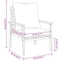 Gartensessel mit Kissen 2 Stück aus massivem Akazienholz von , Gartenstühle - Ref: Foro24-366375, Preis: 175,34 €, Rabatt: %