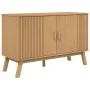 Aparador OLDEN madera maciza de pino marrón 114x43x73,5 cm de , Aparadores - Ref: Foro24-358609, Precio: 149,91 €, Descuento: %