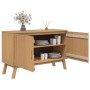 OLDEN sideboard solid brown pine wood 114x43x73.5 cm by , Sideboards - Ref: Foro24-358609, Price: 153,16 €, Discount: %