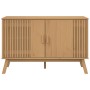 OLDEN sideboard solid brown pine wood 114x43x73.5 cm by , Sideboards - Ref: Foro24-358609, Price: 153,16 €, Discount: %