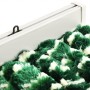 Cortina antimoscas chenilla verde y blanco 100x230 cm