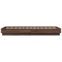 Estructura de cama madera de ingeniería marrón roble 90x190 cm de , Camas y somieres - Ref: Foro24-839636, Precio: 99,68 €