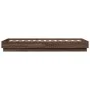 Estructura de cama madera de ingeniería marrón roble 90x190 cm de , Camas y somieres - Ref: Foro24-839636, Precio: 95,34 €, D...