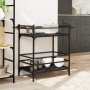 Schwarzer Küchenwagen aus Holzwerkstoff, 82 x 40 x 78,5 cm von , Küchen- und Speisewagen - Ref: Foro24-842361, Preis: 52,41 €...