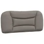Bed frame with headboard in taupe gray fabric 80x200 cm by , Beds and slatted bases - Ref: Foro24-3207734, Price: 149,28 €, D...