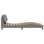 Estructura de cama con cabecero de tela gris taupe 100x200 cm de , Camas y somieres - Ref: Foro24-3207755, Precio: 155,41 €, ...