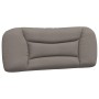 Bed frame with headboard in taupe gray fabric 100x200 cm by , Beds and slatted bases - Ref: Foro24-3207755, Price: 157,24 €, ...