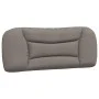Bed frame with headboard in taupe gray fabric 100x200 cm by , Beds and slatted bases - Ref: Foro24-3207755, Price: 154,31 €, ...
