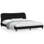 Bed frame with black fabric headboard 180x200 cm by , Beds and slatted bases - Ref: Foro24-3207788, Price: 254,45 €, Discount: %