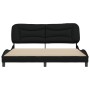Bed frame with black fabric headboard 180x200 cm by , Beds and slatted bases - Ref: Foro24-3207788, Price: 254,45 €, Discount: %