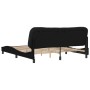 Bed frame with black fabric headboard 180x200 cm by , Beds and slatted bases - Ref: Foro24-3207788, Price: 254,45 €, Discount: %