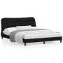 Bed frame with black fabric headboard 160x200 cm by , Beds and slatted bases - Ref: Foro24-3207781, Price: 261,97 €, Discount: %