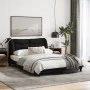 Bed frame with black fabric headboard 120x200 cm by , Beds and slatted bases - Ref: Foro24-3207760, Price: 176,50 €, Discount: %