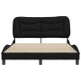 Bed frame with black fabric headboard 120x200 cm by , Beds and slatted bases - Ref: Foro24-3207760, Price: 177,74 €, Discount: %