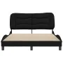 Bed frame with black fabric headboard 120x200 cm by , Beds and slatted bases - Ref: Foro24-3207760, Price: 176,50 €, Discount: %