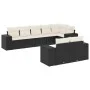 8-piece garden sofa set and black synthetic rattan cushions by , Garden sets - Ref: Foro24-3255153, Price: 552,89 €, Discount: %