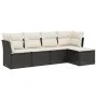5-teiliges Gartenmöbel-Set und schwarze synthetische Rattankissen von , Gartensets - Ref: Foro24-3263132, Preis: 289,35 €, Ra...