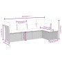 5-teiliges Gartenmöbel-Set und schwarze synthetische Rattankissen von , Gartensets - Ref: Foro24-3263132, Preis: 281,36 €, Ra...