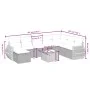 Set de sofás de jardín 8 piezas y cojines ratán sintético negro by , Garden sets - Ref: Foro24-3264211, Price: 593,21 €, Disc...