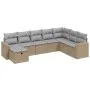 Juego de sofás jardín con cojines beige mezcla 8 pzas ratán PE by , Garden sets - Ref: Foro24-3263585, Price: 496,25 €, Disco...