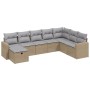 Juego de sofás jardín con cojines beige mezcla 8 pzas ratán PE by , Garden sets - Ref: Foro24-3263585, Price: 478,26 €, Disco...