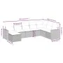 Juego de sofás jardín con cojines beige mezcla 8 pzas ratán PE by , Garden sets - Ref: Foro24-3263585, Price: 496,25 €, Disco...