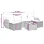 6-teilige Gartensofagarnitur und schwarze synthetische Rattankissen von , Gartensets - Ref: Foro24-3264162, Preis: 363,46 €, ...