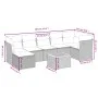 Set de sofás de jardín 9 pzas con cojines ratán sintético beige by , Garden sets - Ref: Foro24-3264761, Price: 595,89 €, Disc...